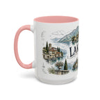 Lake Como Mug, Italy Travel Souvenir, Bucket List Gift, Accent Ceramic Coffee Mug 11oz 15oz