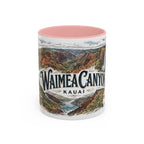 Waimea Canyon Mug, Kauai Travel Souvenir, Bucket List Gift, Accent Ceramic Coffee Mug 11oz 15oz