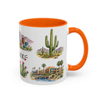 Phoenix Illustrated Travel Mug | City Souvenir Accent Coffee Mug | 11oz 15oz Ceramic Cup