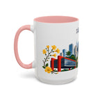 São Paulo Coffee Mug | Brazil Travel Souvenir | Porcelain Decal City Gift | 11oz 15oz Accent Mug