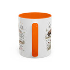 Badlands National Park Coffee Mug | South Dakota Prairie Fossil Hiking Gift | Accent Color Ceramic 11oz 15oz