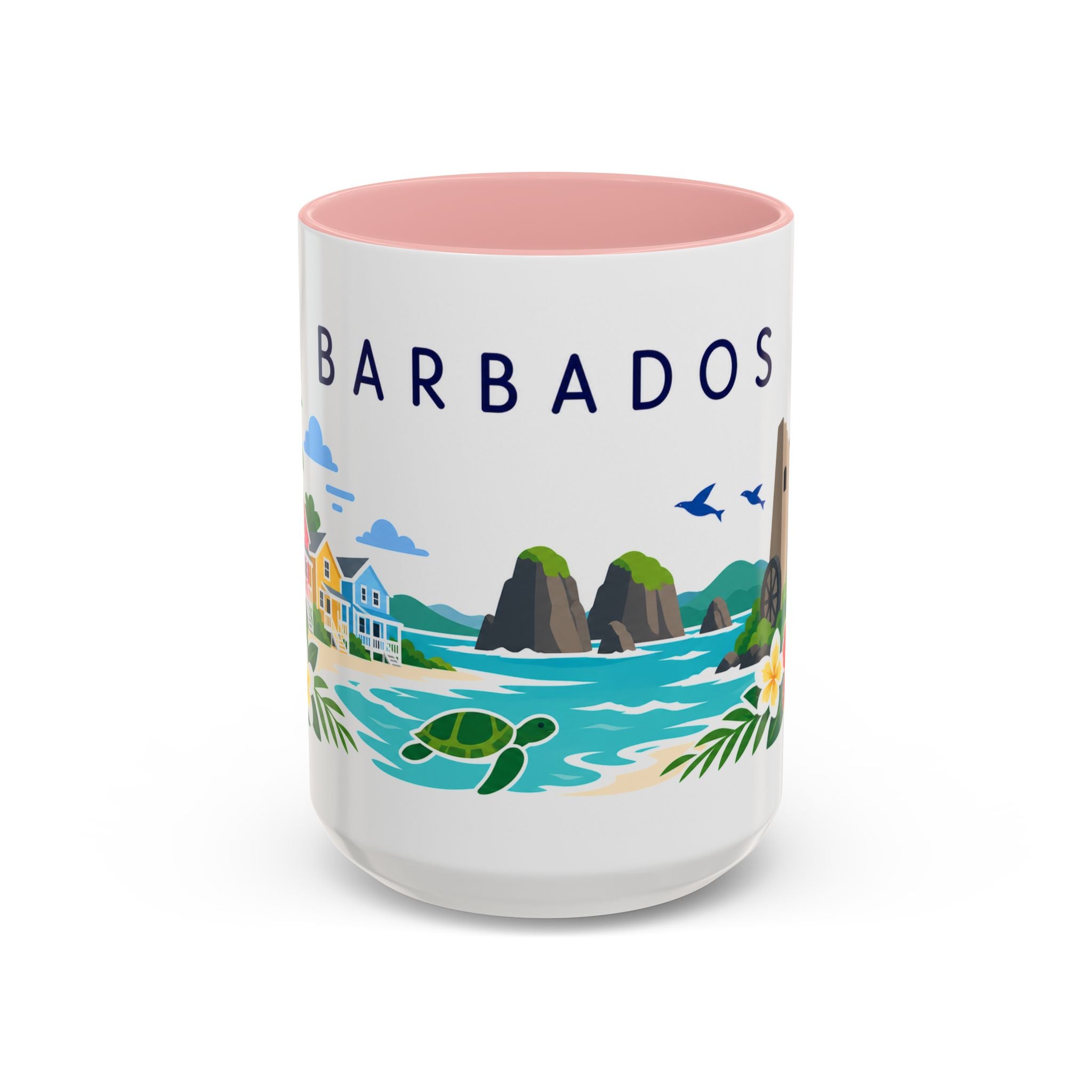 Barbados Coffee Mug | Travel Souvenir Accent Mug | Country Gift Ceramic Cup 11oz 15oz
