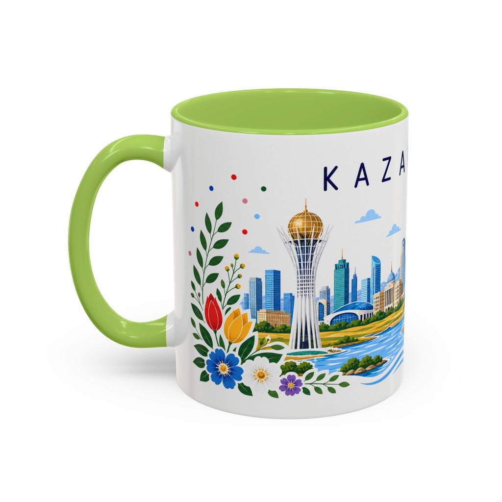 Kazakhstan Coffee Mug | Travel Souvenir Accent Mug | Place Gift Ceramic Cup 11oz 15oz
