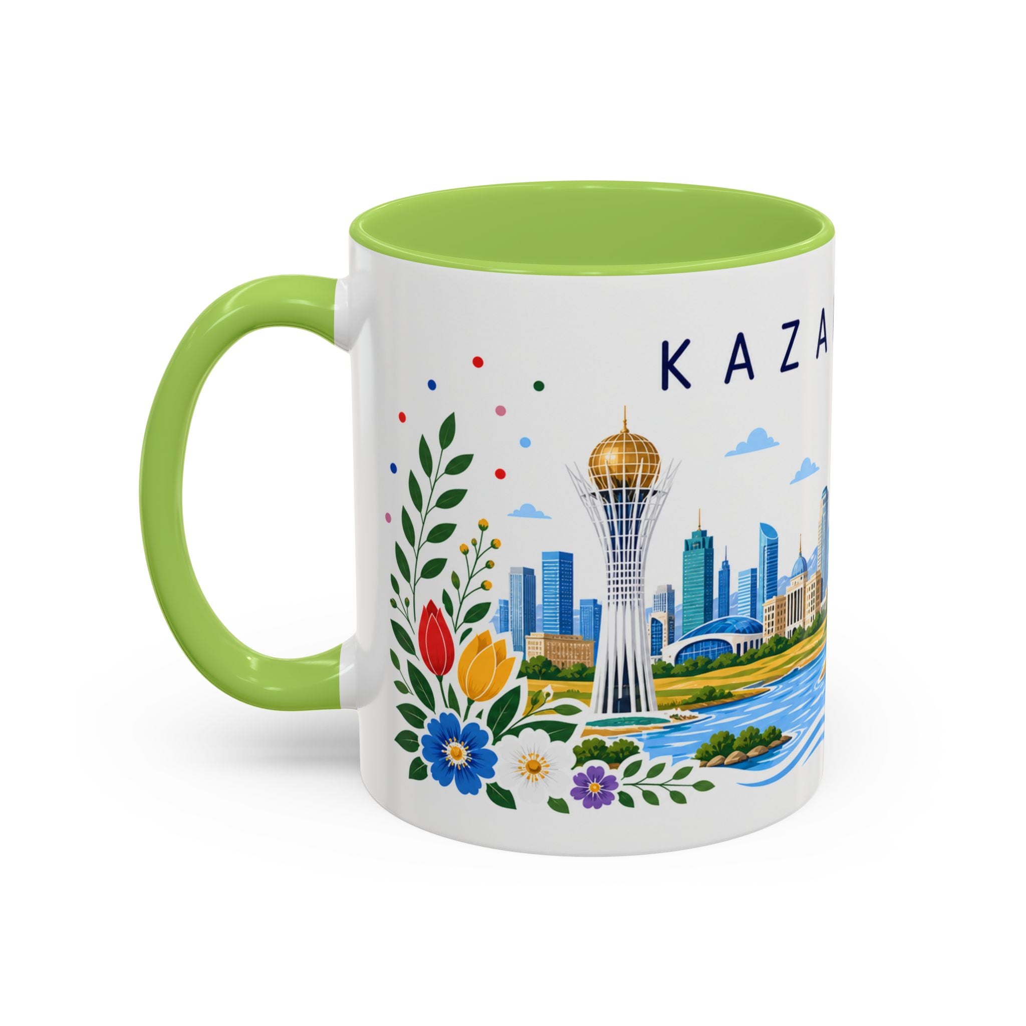 Kazakhstan Coffee Mug | Travel Souvenir Accent Mug | Place Gift Ceramic Cup 11oz 15oz