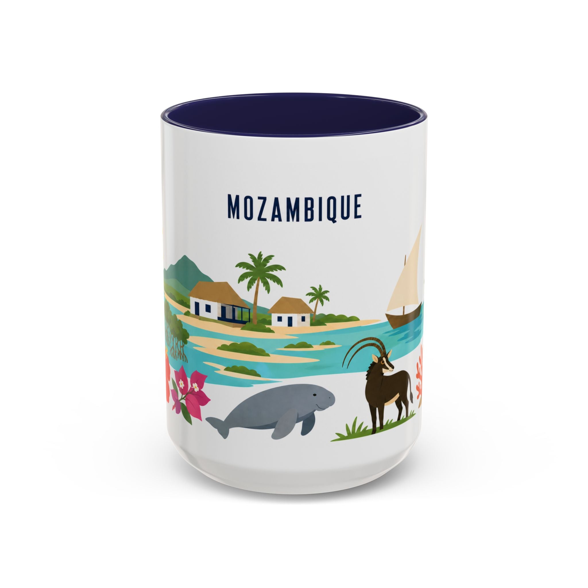 Mozambique Home Country Mug | Moving Away Gift | Long Distance Friendship | 11 oz 15 oz Accent Mug