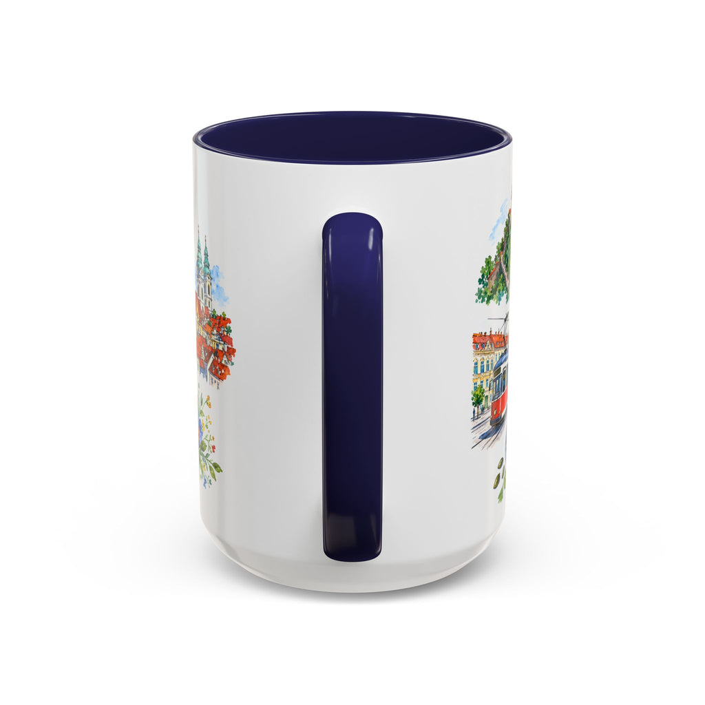 Graz Illustrated Travel Mug | City Souvenir Accent Coffee Mug | 11oz 15oz Ceramic Cup
