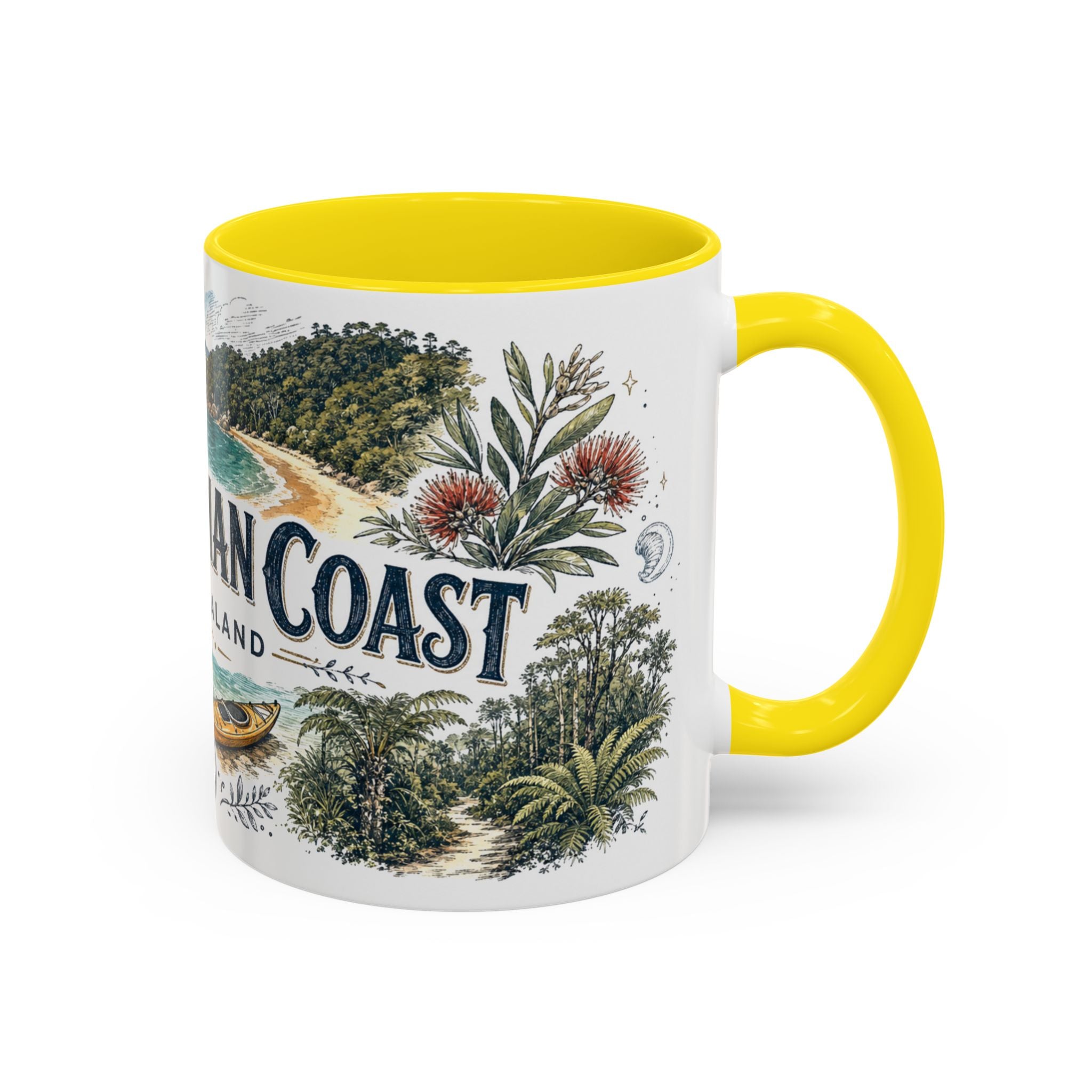 Abel Tasman Coast Mug, New Zealand Travel Souvenir, Bucket List Gift, Accent Ceramic Coffee Mug 11oz 15oz