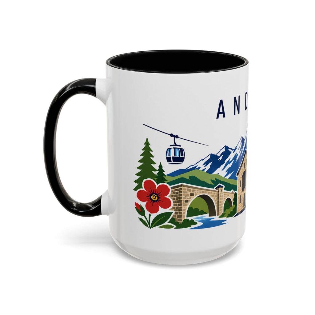 Andorra Coffee Mug | Travel Souvenir Accent Mug | Country Gift Ceramic Cup 11oz 15oz
