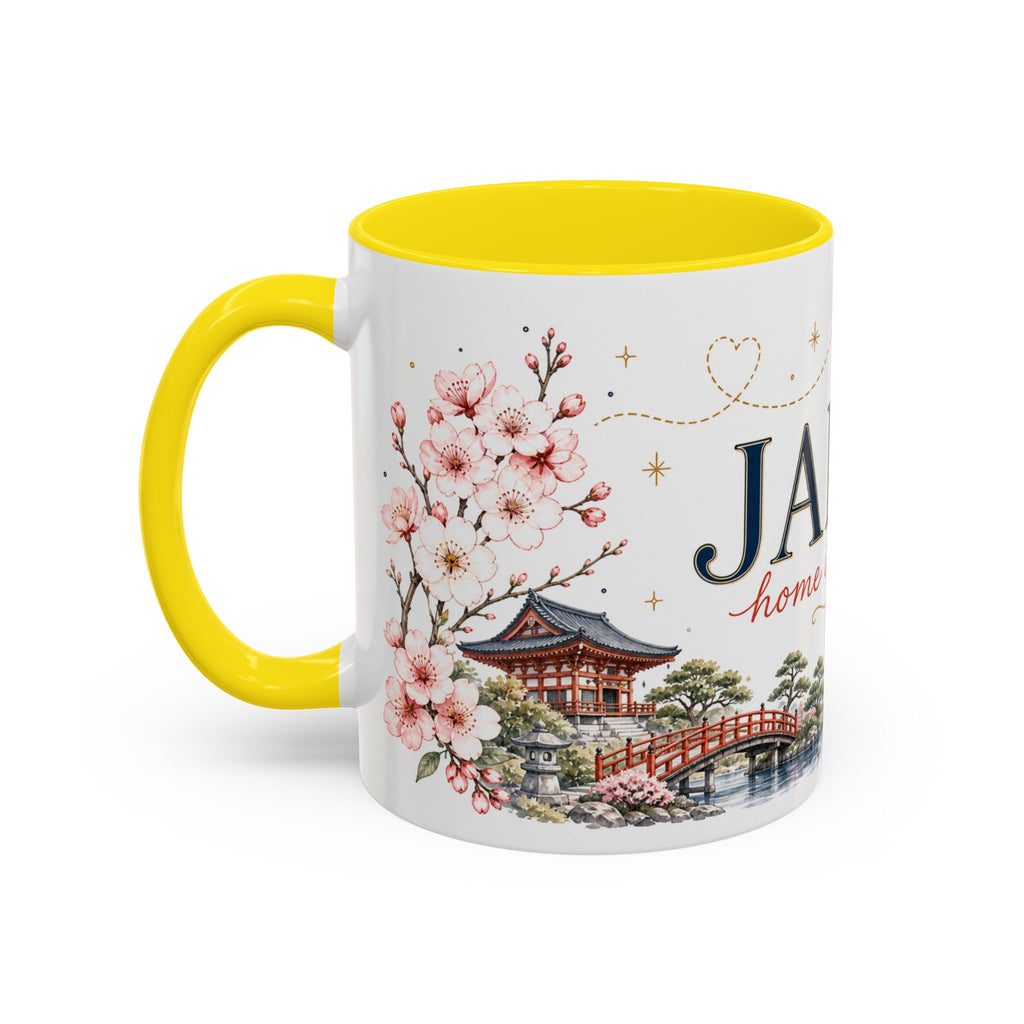 Japan Home Country Mug | Moving Away Gift | Long Distance Friendship | 11 oz 15 oz Accent Mug