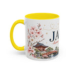 Japan Home Country Mug | Moving Away Gift | Long Distance Friendship | 11 oz 15 oz Accent Mug