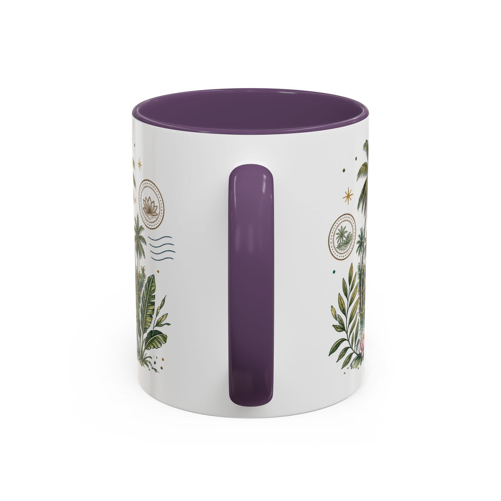 Kerala Backwaters Coffee Mug | Travel Destination Souvenir Gift | Accent Color Ceramic 11oz 15oz