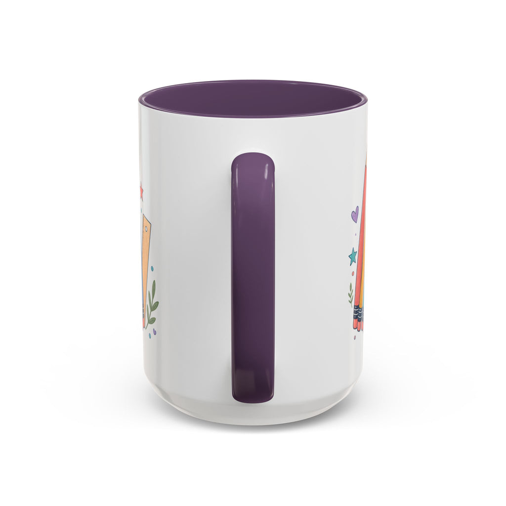 Personalized First Year Teacher Mug | Custom Name Pencil Coffee Cup
