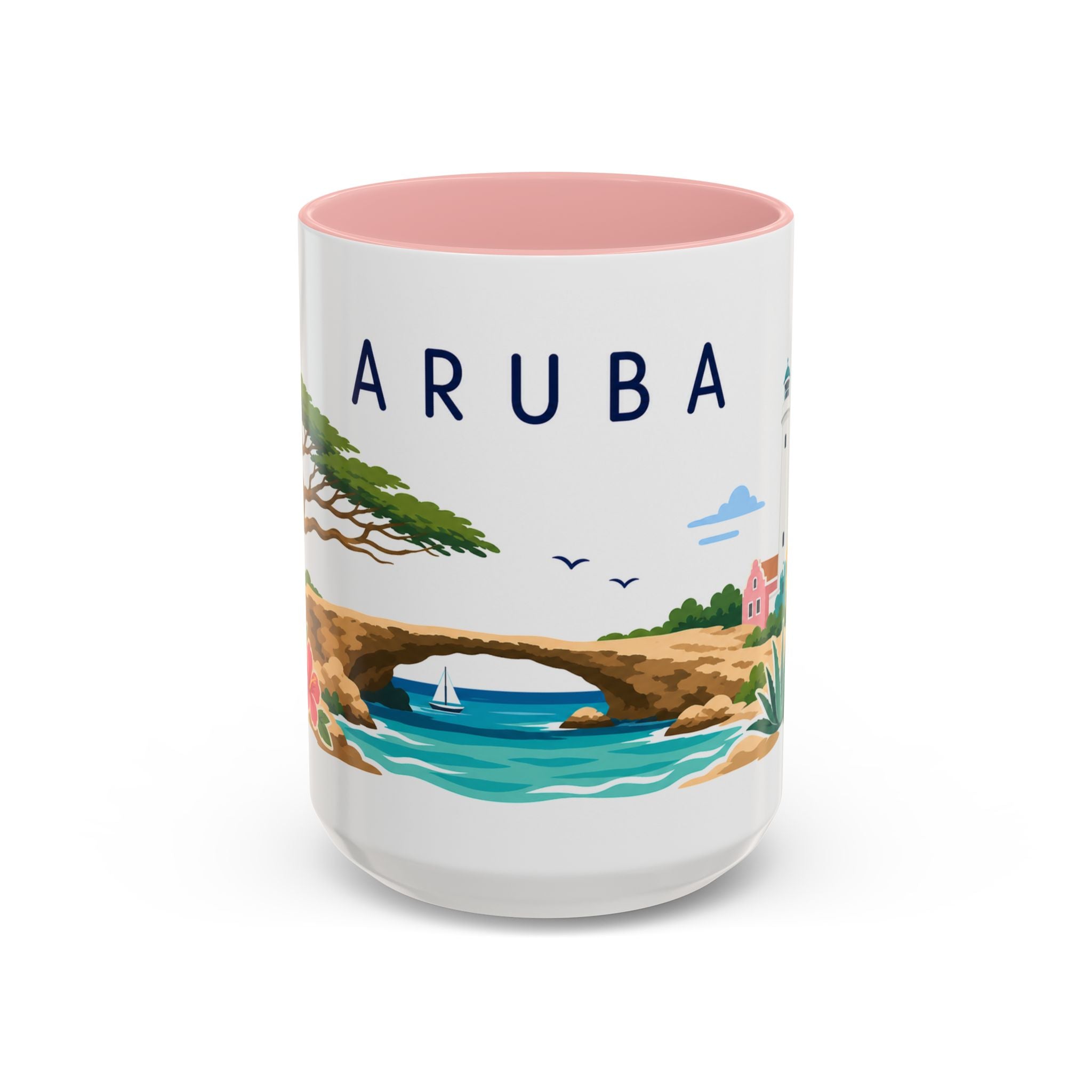 Aruba Coffee Mug | Travel Souvenir Accent Mug | Country Gift Ceramic Cup 11oz 15oz