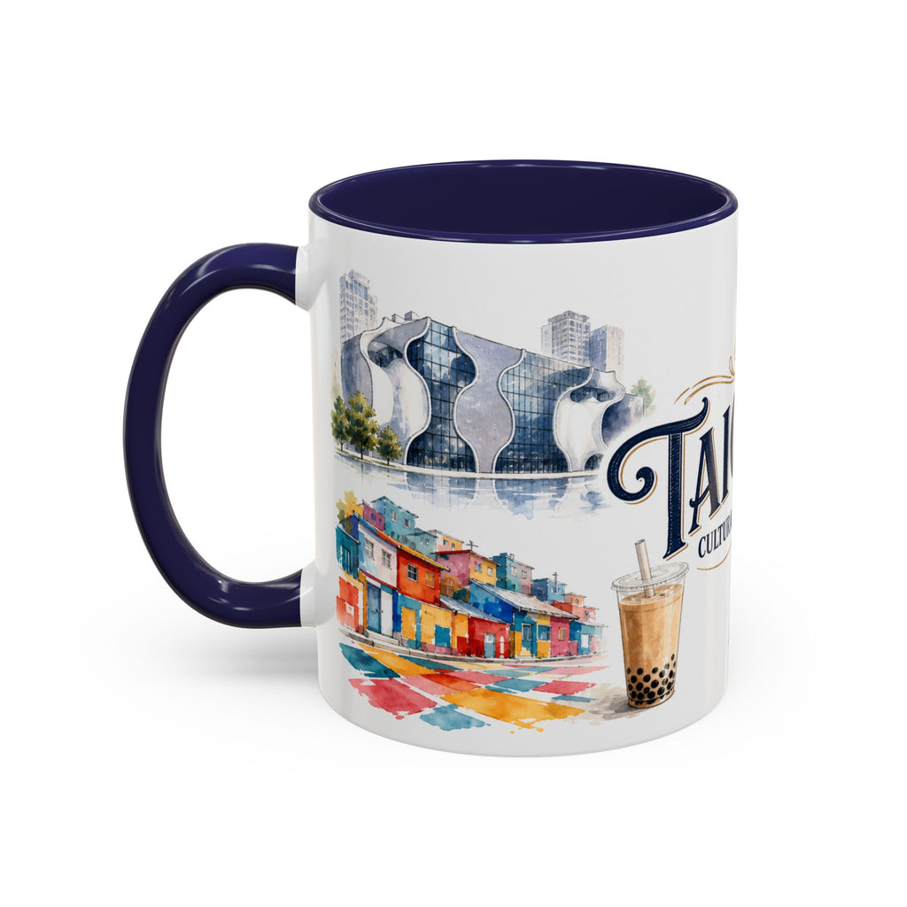 Taichung Coffee Mug | Taiwan Travel Souvenir | Vintage Illustrated City Gift | 11 oz 15 oz Accent Mug