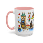 Prague Travel Mug | European City Souvenir Accent Coffee Mug | 11oz 15oz Ceramic Cup