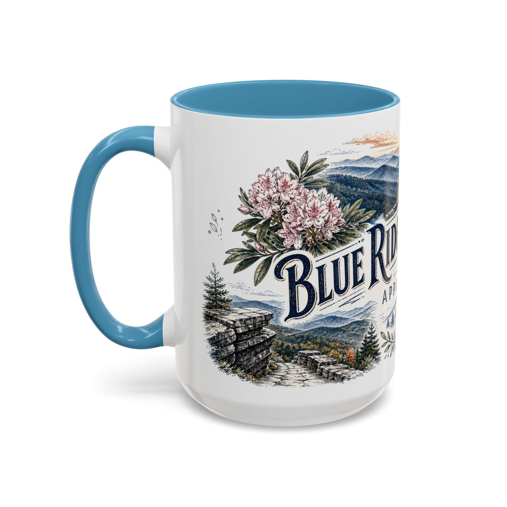 Blue Ridge Parkway Mug, Appalachia Travel Souvenir, Bucket List Gift, Accent Ceramic Coffee Mug 11oz 15oz