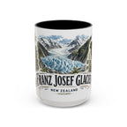 Franz Josef Glacier Mug, New Zealand Travel Souvenir, Bucket List Gift, Accent Ceramic Coffee Mug 11oz 15oz
