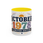 Custom Birthday Mug | Celestial Retro Design, Limited Edition (11oz or 15oz)