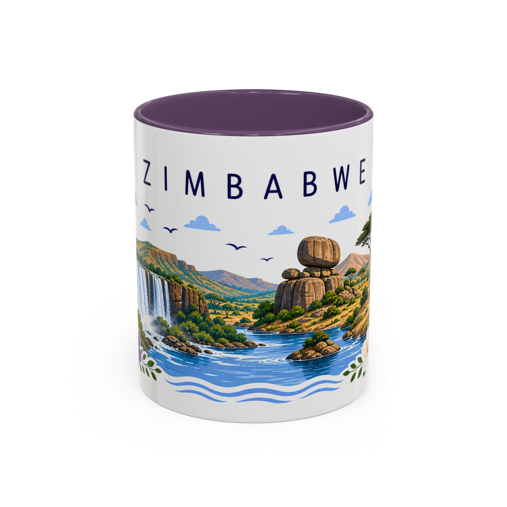 Zimbabwe Coffee Mug | Travel Souvenir Accent Mug | Place Gift Ceramic Cup 11oz 15oz