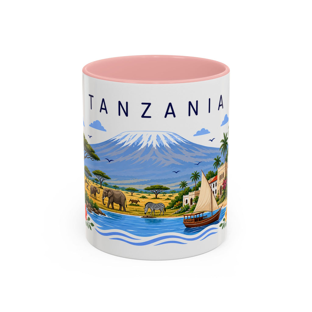 Tanzania Coffee Mug | Travel Souvenir Accent Mug | Place Gift Ceramic Cup 11oz 15oz