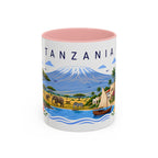 Tanzania Coffee Mug | Travel Souvenir Accent Mug | Place Gift Ceramic Cup 11oz 15oz