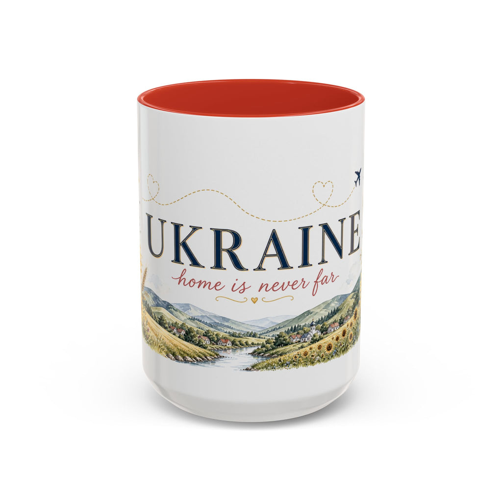Ukraine Home Country Mug | Moving Away Gift | Long Distance Friendship | 11 oz 15 oz Accent Mug