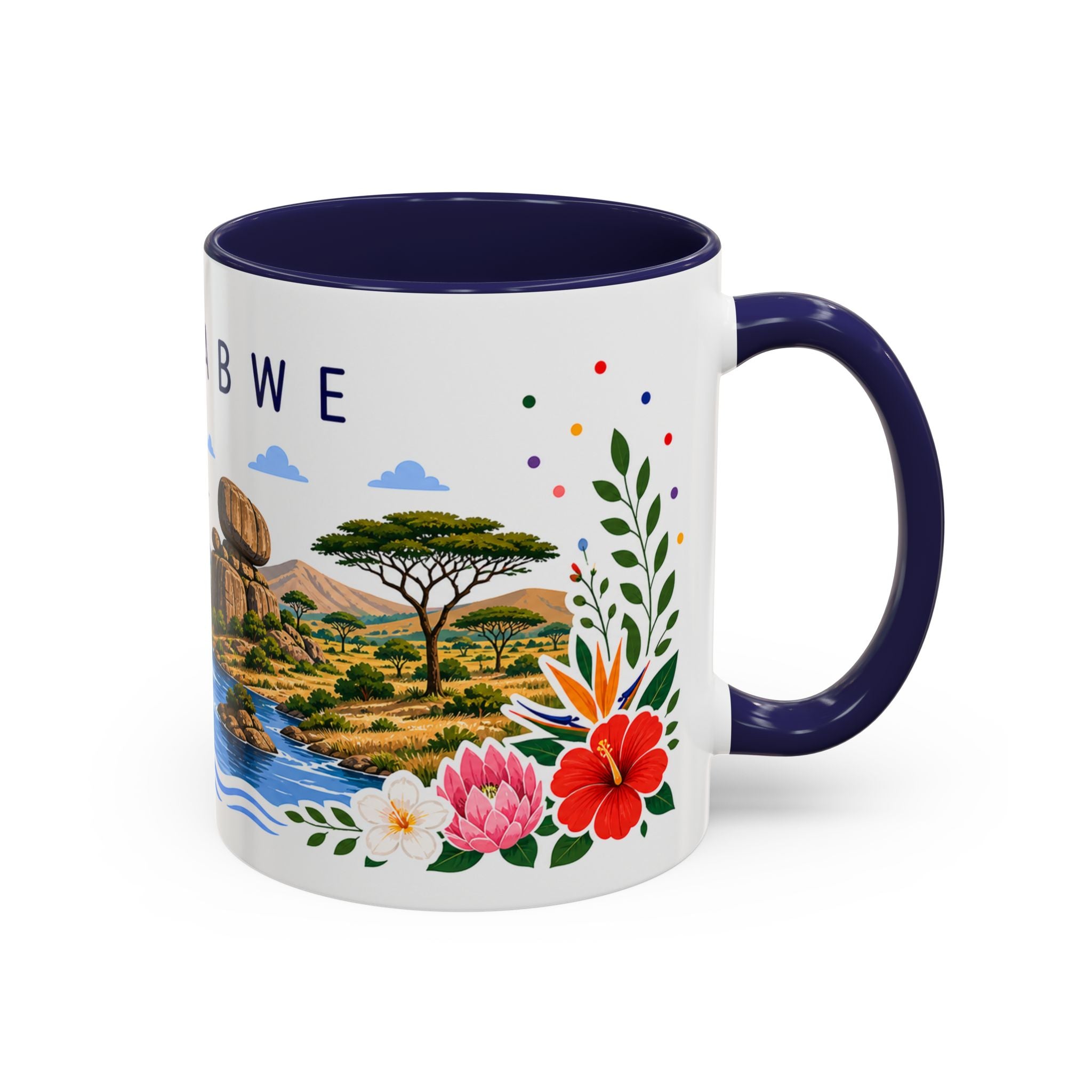 Zimbabwe Coffee Mug | Travel Souvenir Accent Mug | Place Gift Ceramic Cup 11oz 15oz