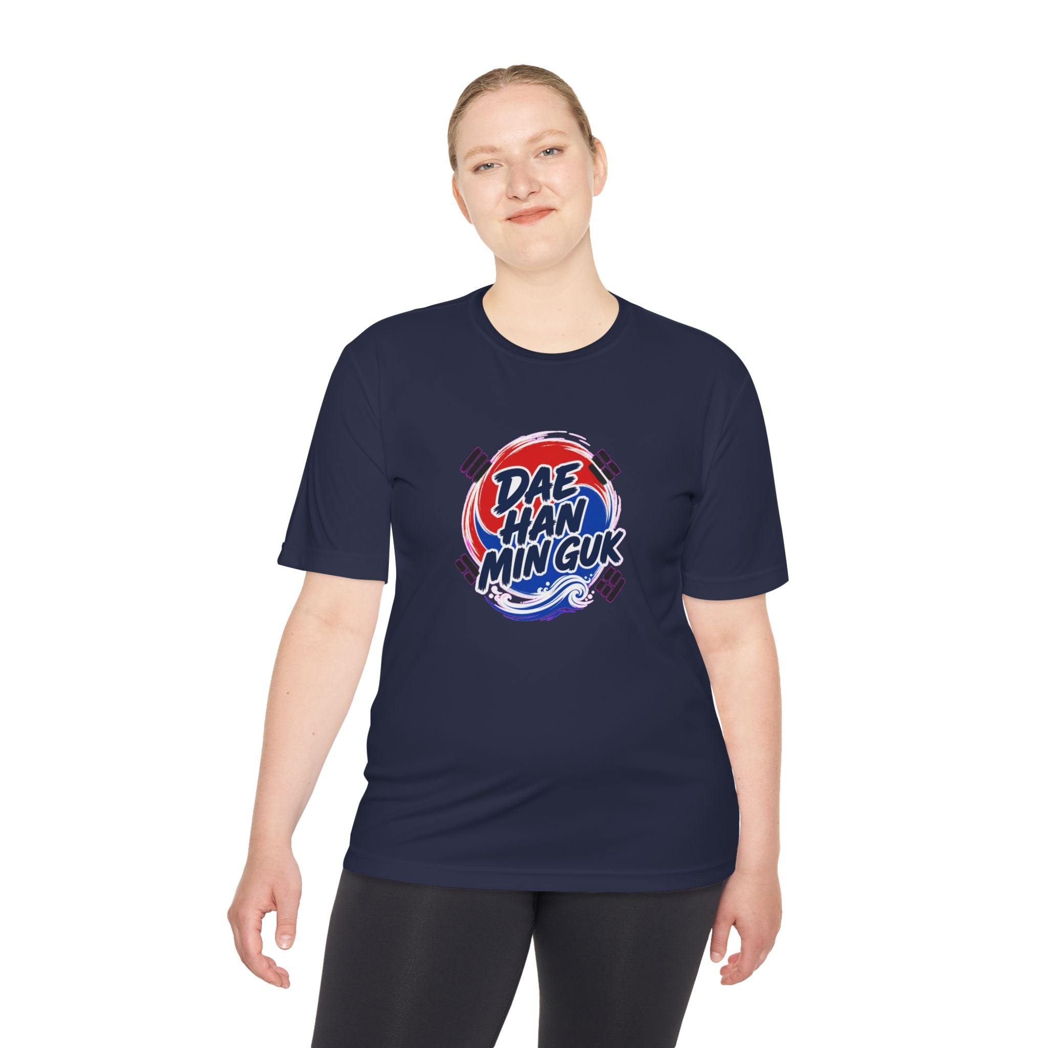 South Korea Dae Han Min Guk Soccer Fan T-Shirt, Moisture Wicking Sport Tee
