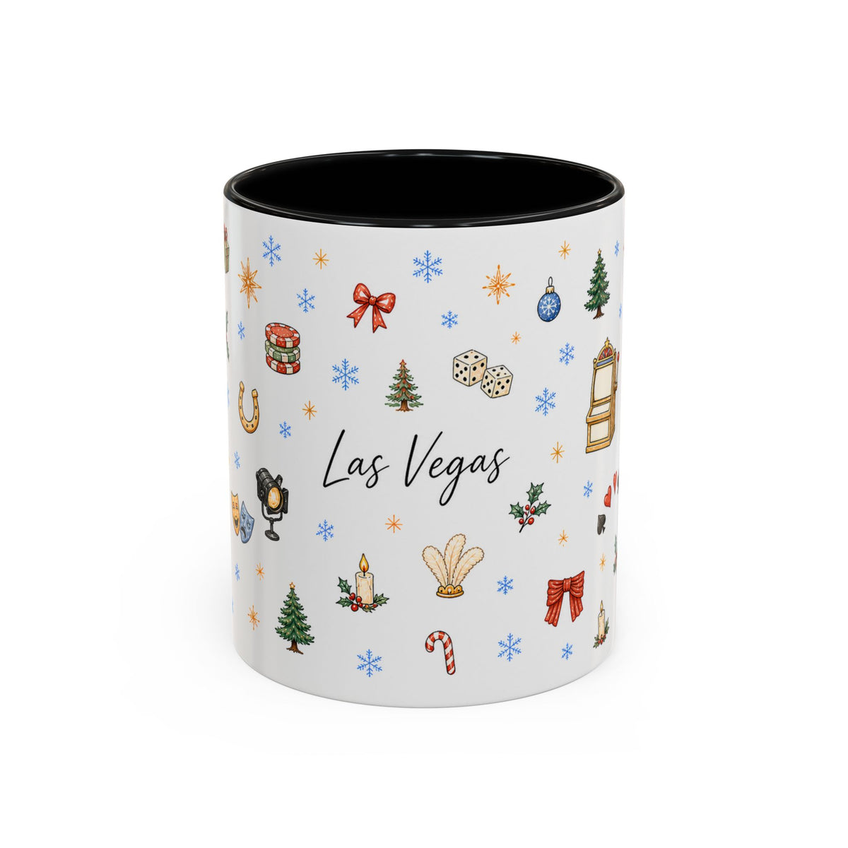 Las Vegas Christmas Mug | Watercolor City Souvenir, Travel Memories (11oz, 15oz)