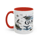 Glacier Bay National Park Coffee Mug | Alaska Wilderness Kayaking Gift | Accent Color Ceramic 11oz 15oz