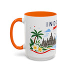 Indonesia Coffee Mug | Travel Souvenir Accent Mug | Country Gift Ceramic Cup 11oz 15oz