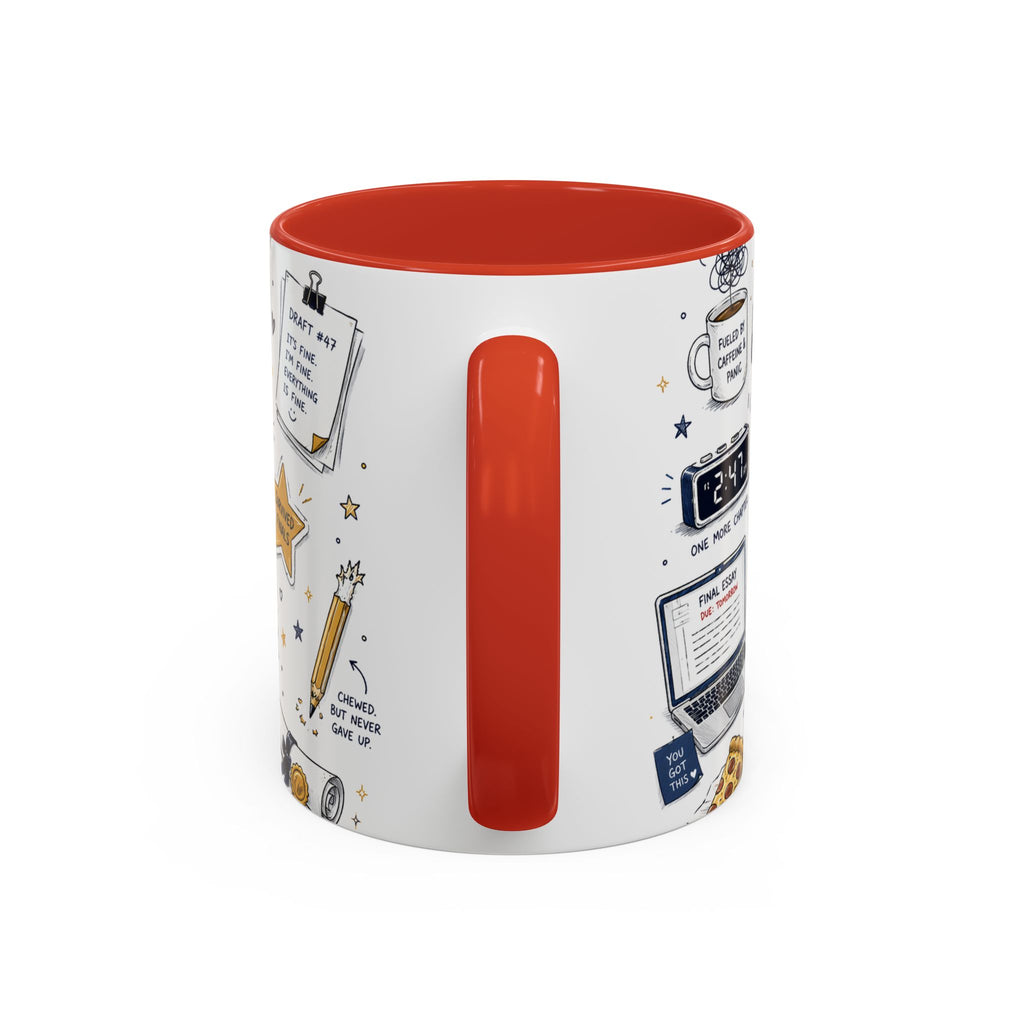 The Tassel Was Worth the Hassle Coffee Mug | Funny Graduation Gift 2026 | Accent Color Ceramic 11oz 15oz