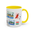 Budapest Coffee Mug | Postage Stamp Collage Mug | Travel Souvenir Accent Cup 11oz 15oz