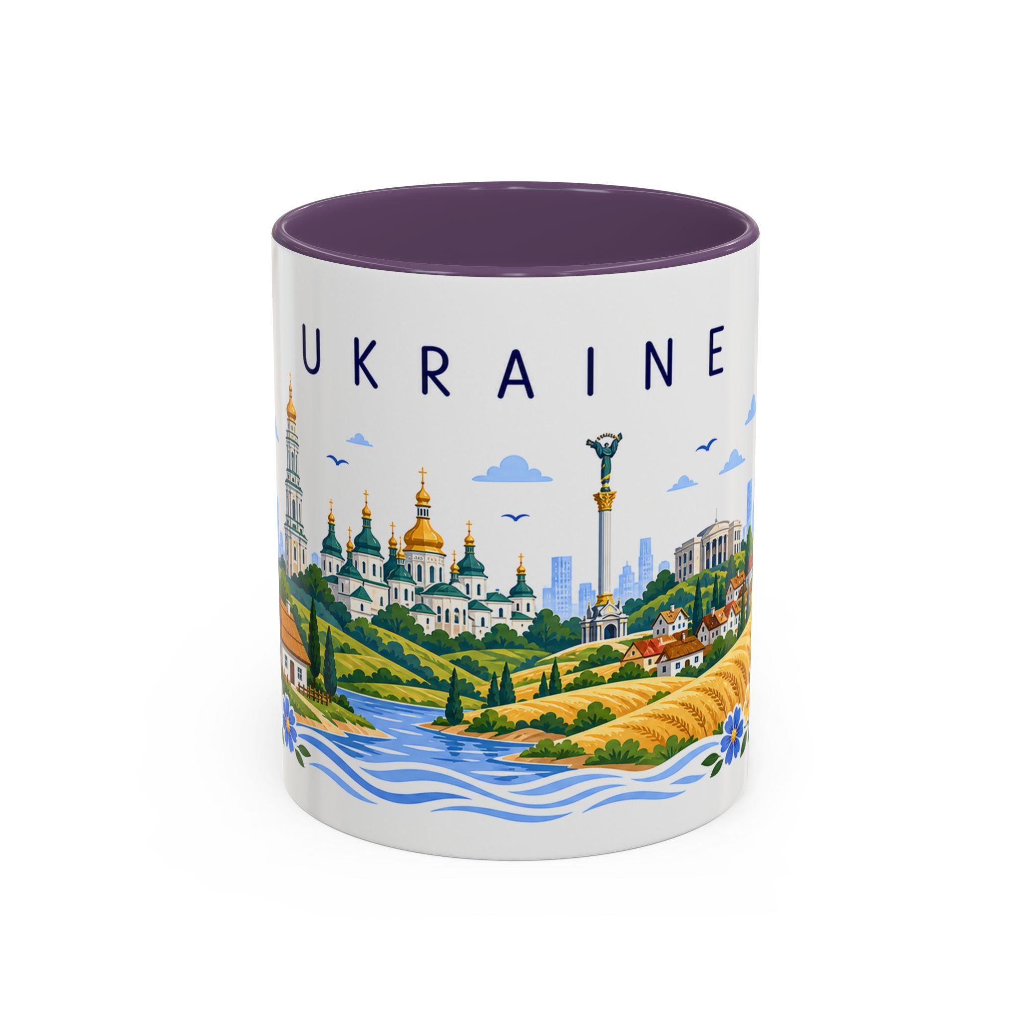 Ukraine Coffee Mug | Travel Souvenir Accent Mug | Place Gift Ceramic Cup 11oz 15oz