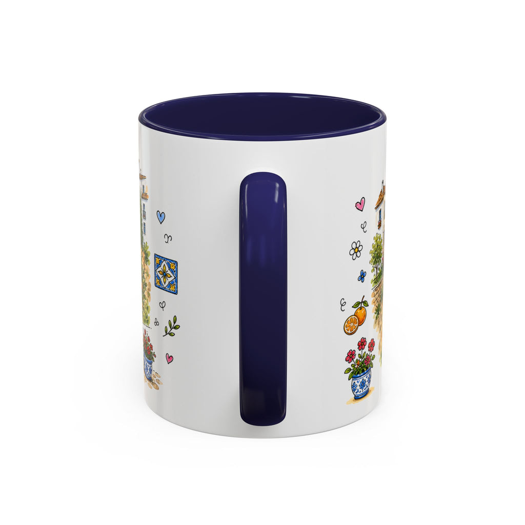 Ronda Illustrated Travel Mug | Spain Souvenir Accent Coffee Mug | 11oz 15oz Ceramic Cup
