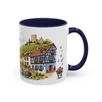Kaysersberg Illustrated Travel Mug | France Souvenir Accent Coffee Mug | 11oz 15oz Ceramic Cup