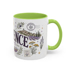 Provence Coffee Mug | Travel Destination Souvenir Gift | Accent Color Ceramic 11oz 15oz