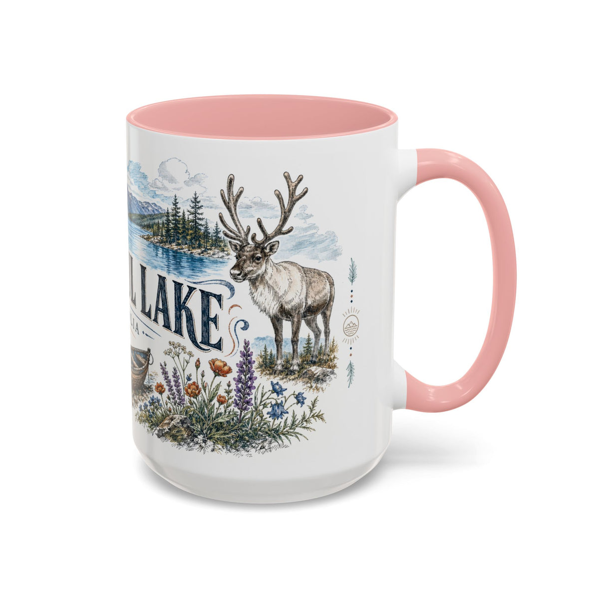 Khuvsgul Lake Mug, Mongolia Travel Souvenir, Bucket List Gift, Accent Ceramic Coffee Mug 11oz 15oz