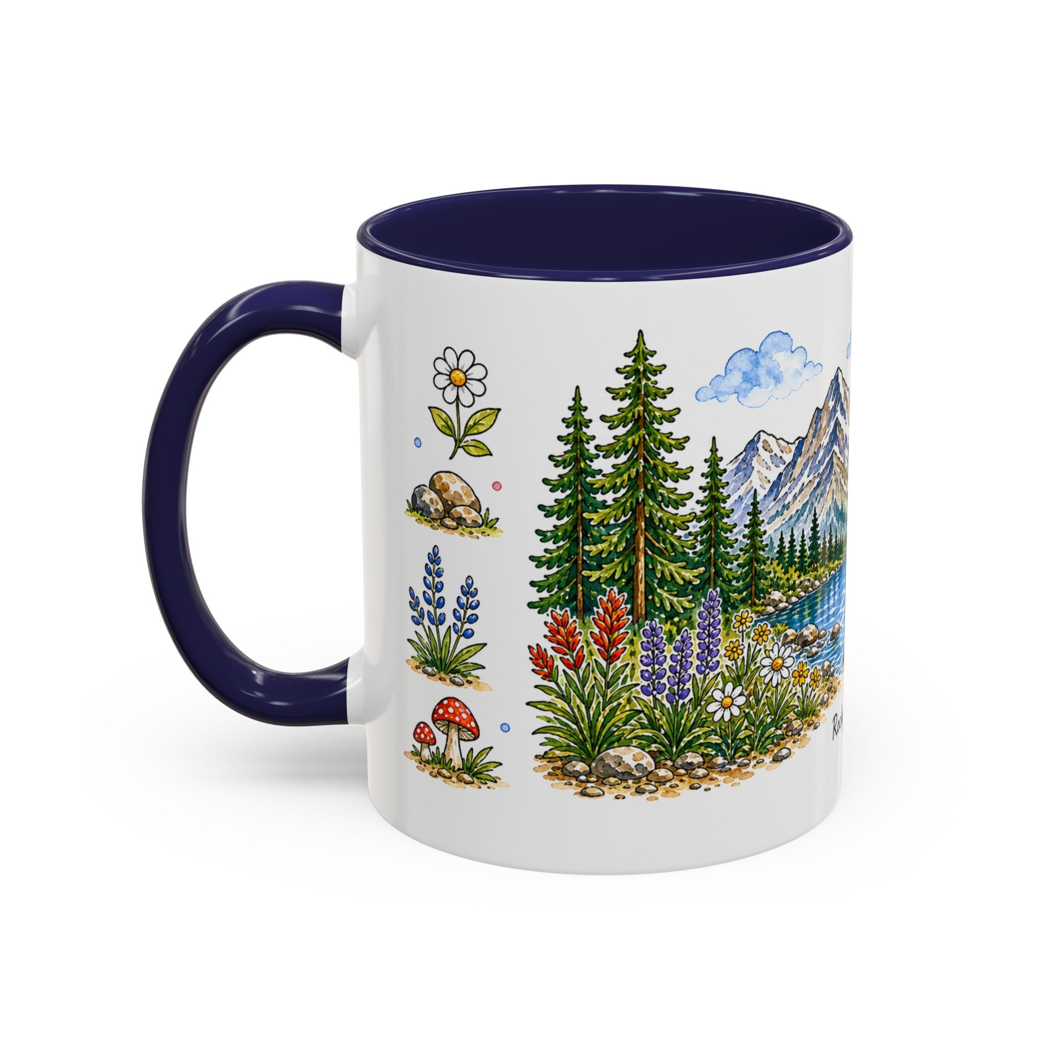 Rocky Mountain National Park Mug | US Travel Souvenir Accent Coffee Mug | 11oz 15oz Ceramic Cup