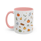 Thanksgiving Baking Mug | Watercolor Autumn Gift | Pumpkin Pie Accent Coffee Cup 11oz 15oz