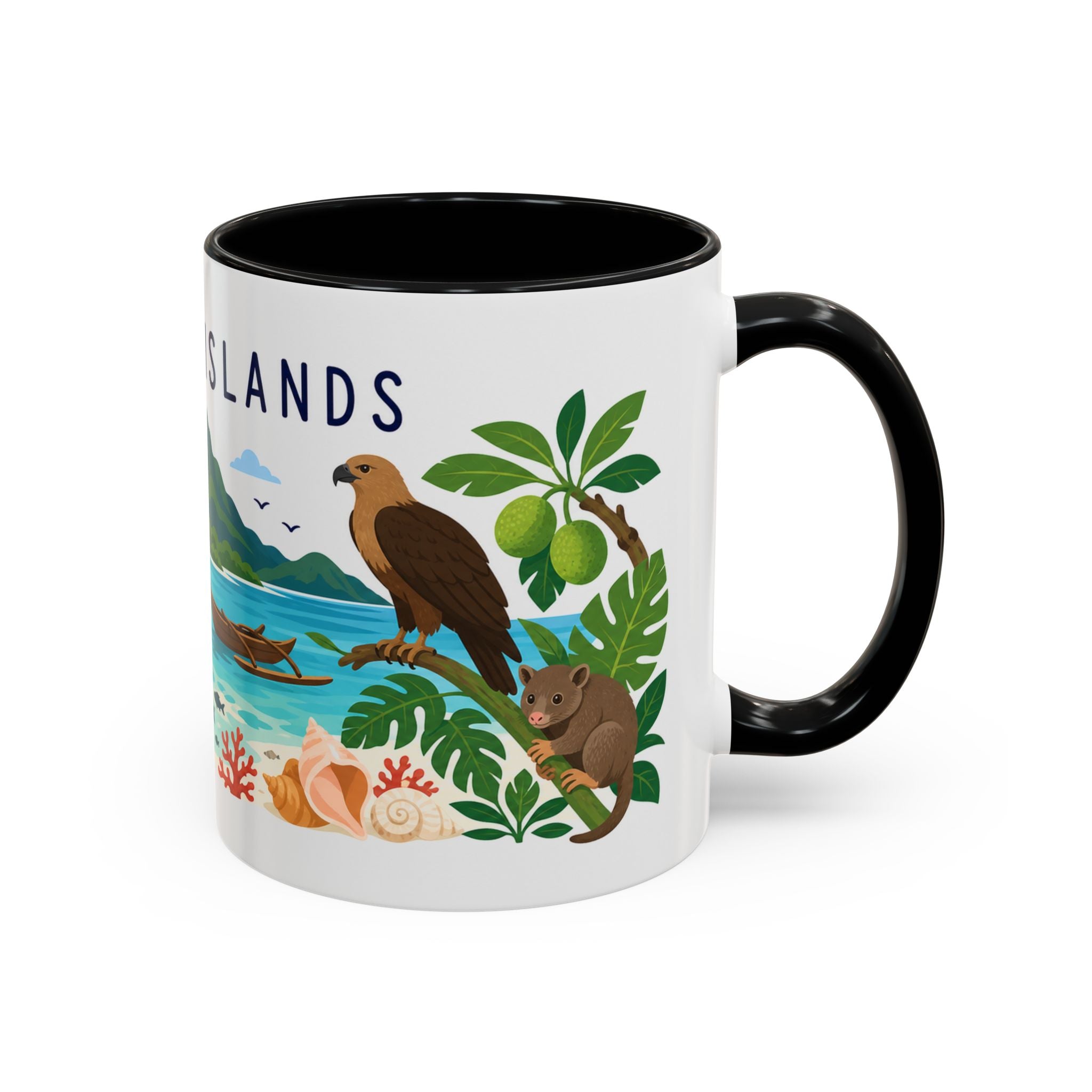 Solomon Islands Coffee Mug | Travel Souvenir Accent Mug | Country Gift Ceramic Cup 11oz 15oz