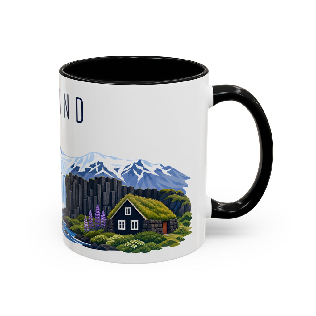 Iceland Coffee Mug | Travel Souvenir Accent Mug | Country Gift Ceramic Cup 11oz 15oz