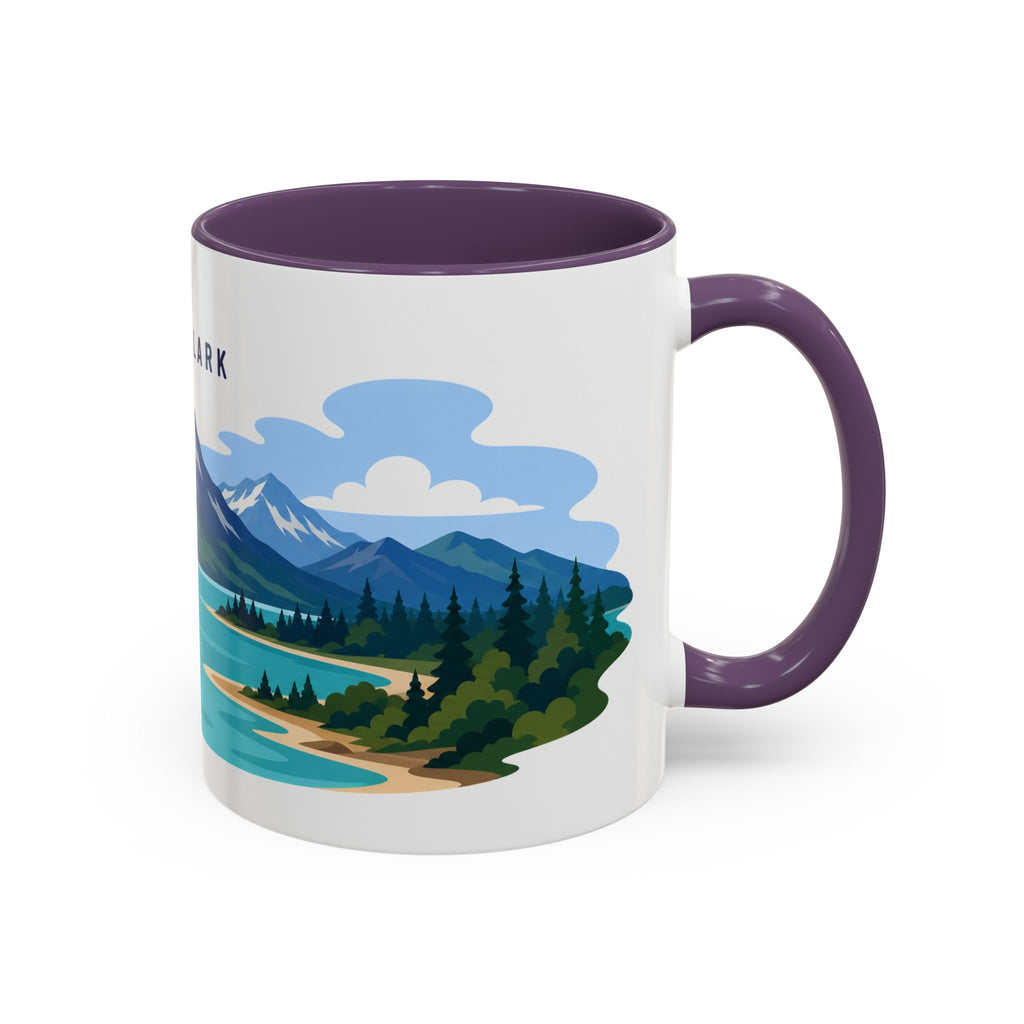 Lake Clark National Park Coffee Mug | Solid Color Block Park Souvenir | 11oz 15oz Accent Mug