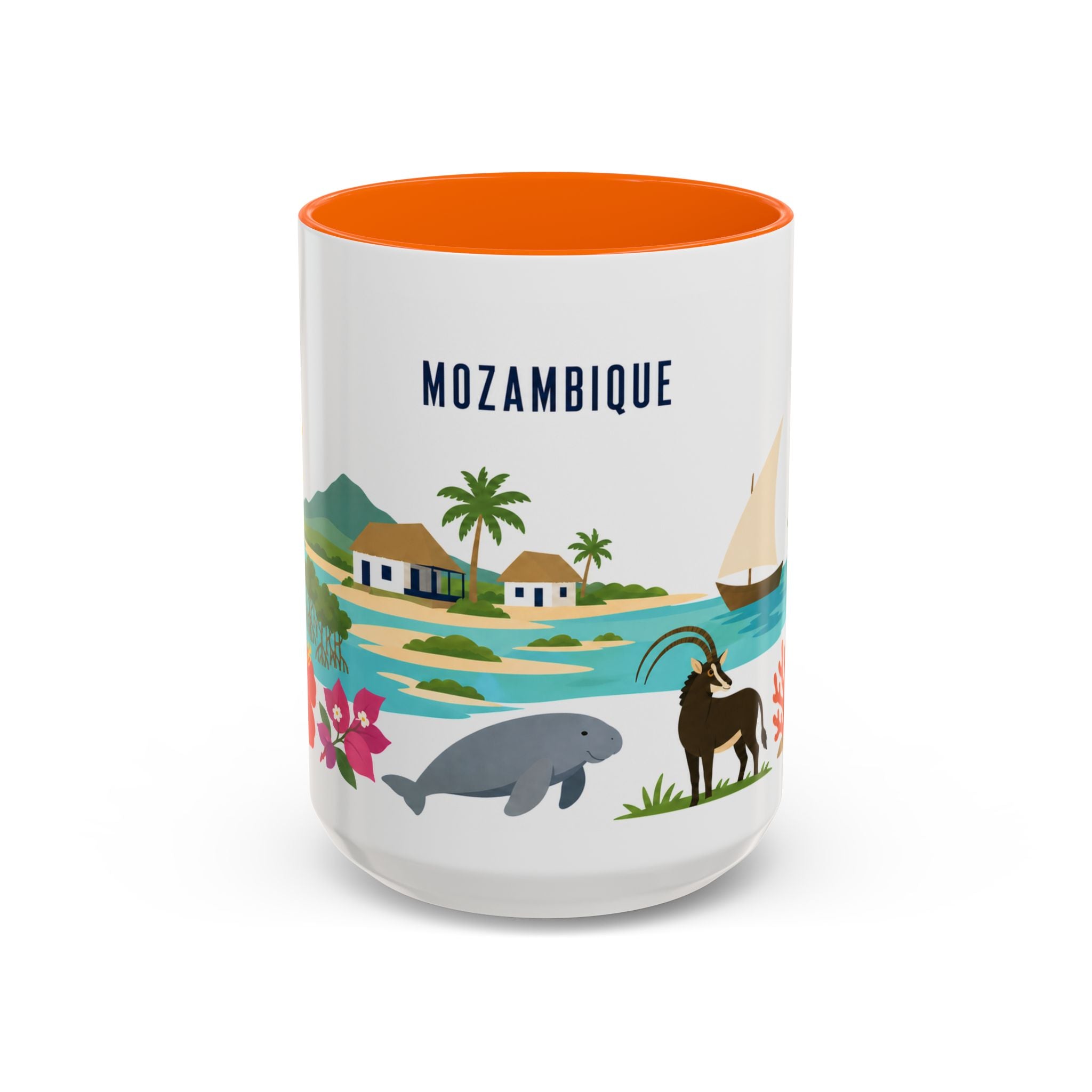 Mozambique Home Country Mug | Moving Away Gift | Long Distance Friendship | 11 oz 15 oz Accent Mug