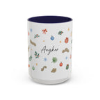 Angkor Christmas Mug | Watercolor Travel Souvenir | Holiday Gift | Accent Ceramic Coffee Cup 11oz 15oz