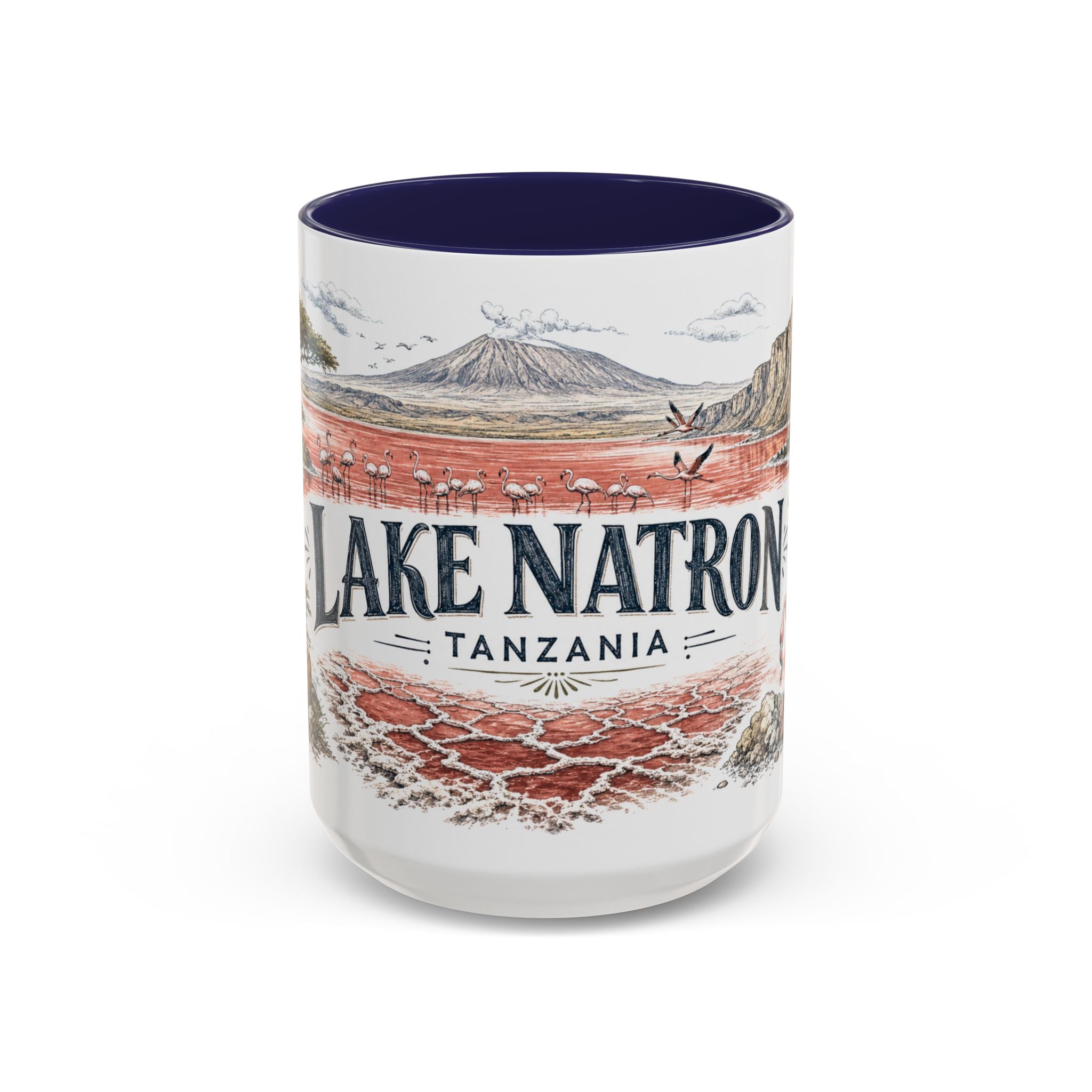 Lake Natron Mug, Tanzania Travel Souvenir, Bucket List Gift, Accent Ceramic Coffee Mug 11oz 15oz