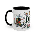 Dhaka Coffee Mug | Bangladesh Souvenir Travel Gift | Accent Color Ceramic 11oz 15oz