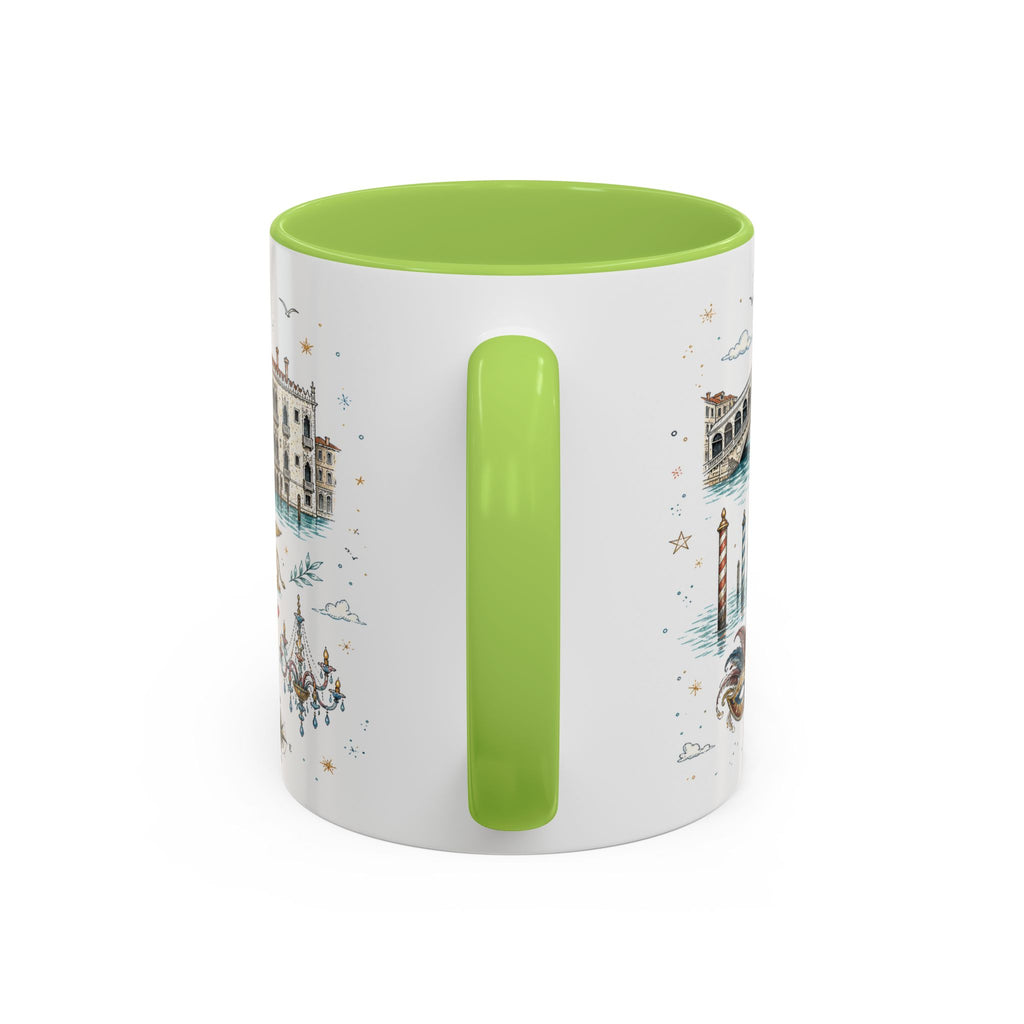 Venice Coffee Mug | Italy Souvenir Travel Gift | Accent Color Ceramic 11oz 15oz