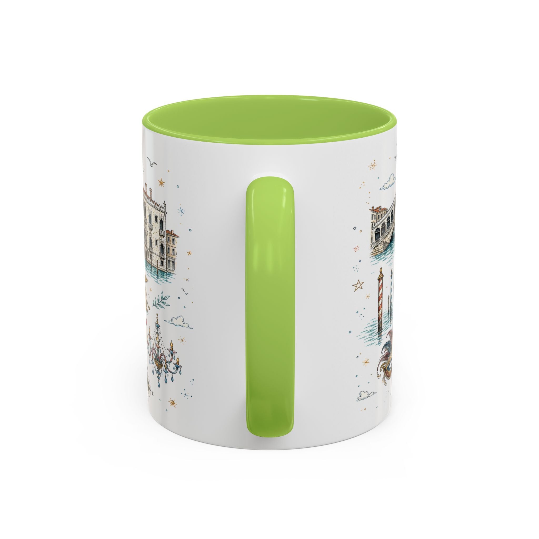 Venice Coffee Mug | Italy Souvenir Travel Gift | Accent Color Ceramic 11oz 15oz