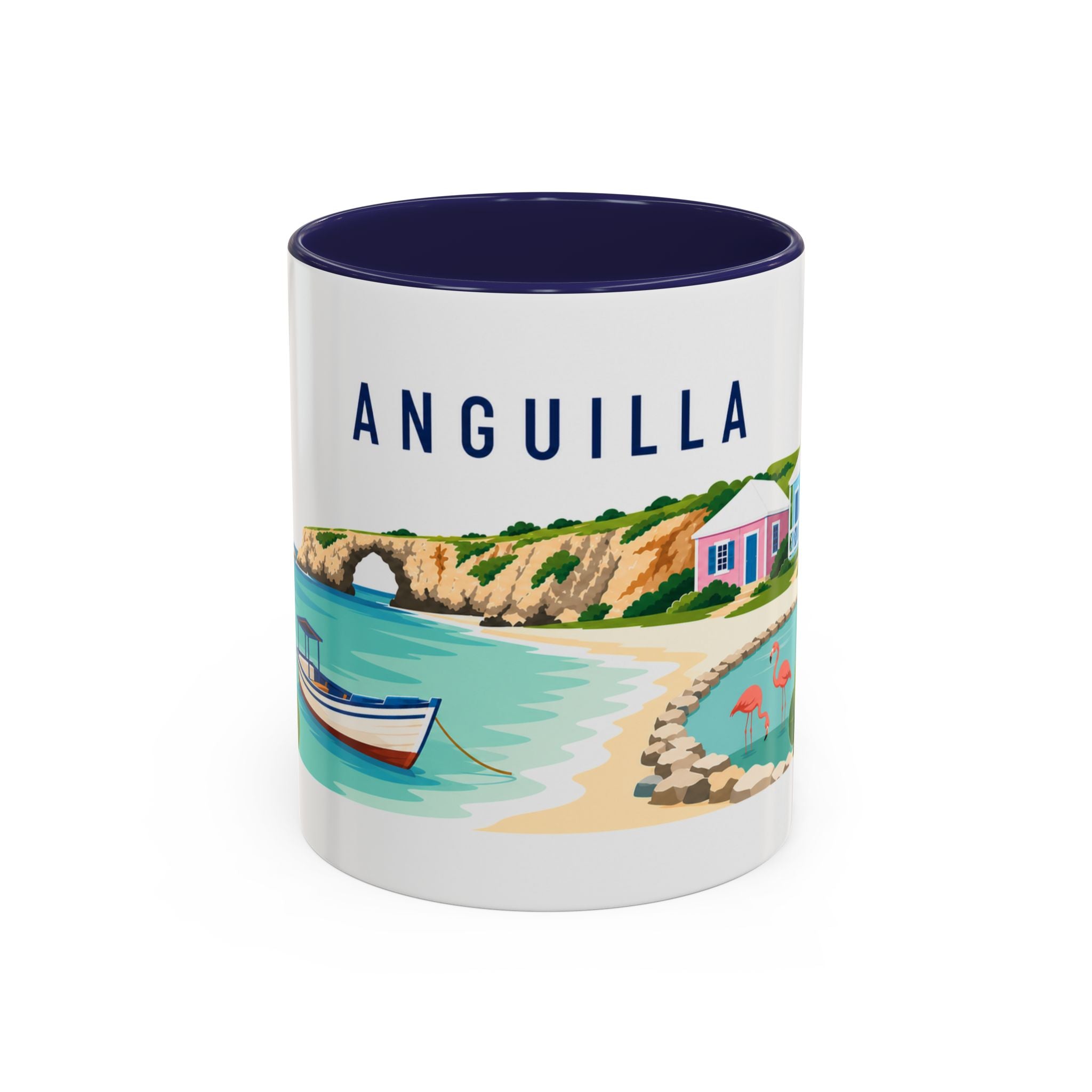 Anguilla Coffee Mug | Travel Souvenir Accent Mug | Country Gift Ceramic Cup 11oz 15oz